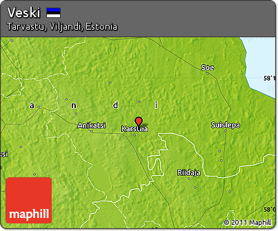 Physical Map of Veski