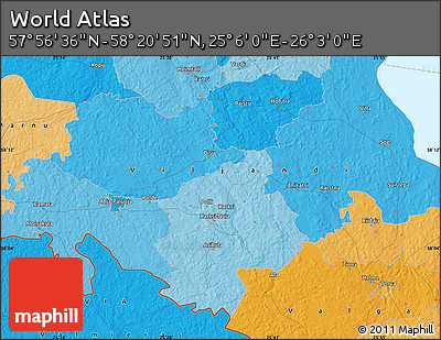 Political Map of the Area around 58° 8' 44" N, 25° 34' 30" E