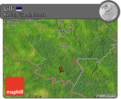 Satellite Map of Lilli