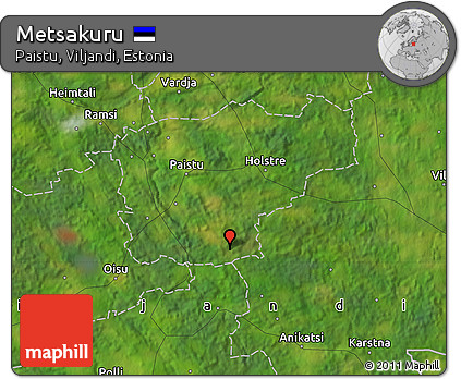 Satellite Map of Metsakuru