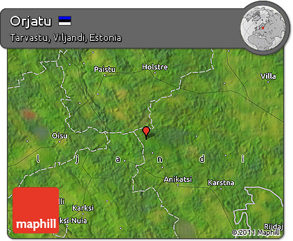 Satellite Map of Orjatu