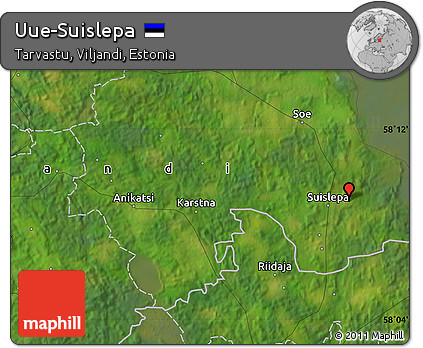 Satellite Map of Uue-Suislepa