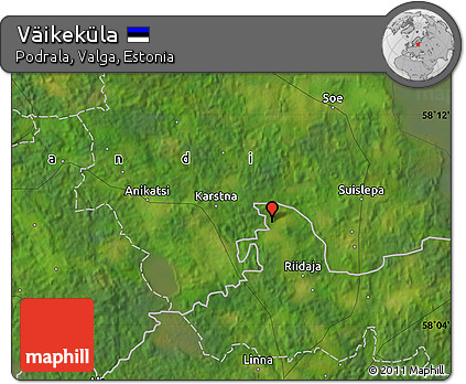 Satellite Map of Väikeküla