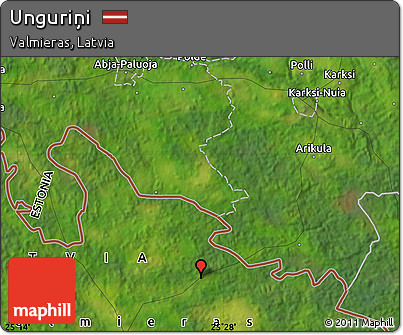 Satellite Map of Unguriņi