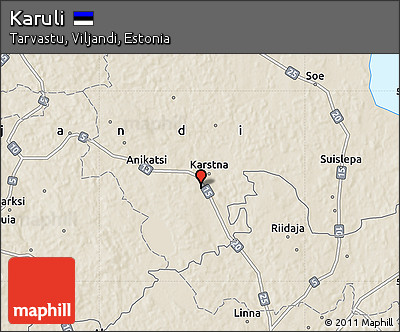 Shaded Relief Map of Karuli