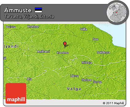 Physical Panoramic Map of Ämmuste