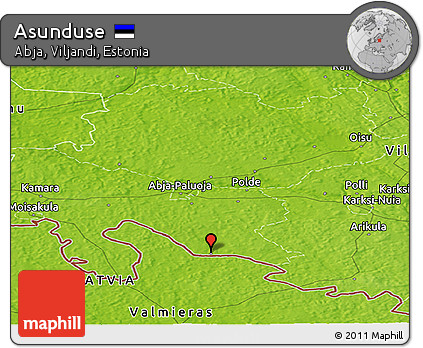 Physical Panoramic Map of Asunduse