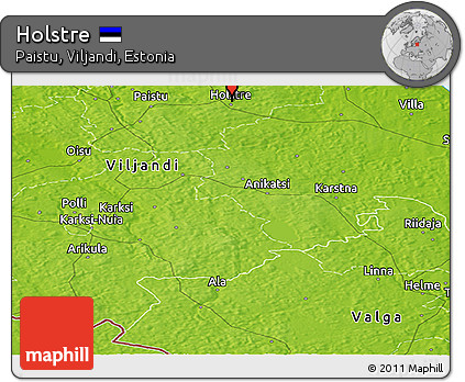 Physical Panoramic Map of Holstre