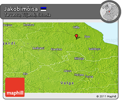 Physical Panoramic Map of Jakobimõisa