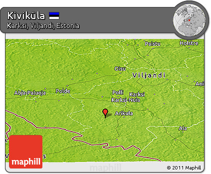 Physical Panoramic Map of Kiviküla