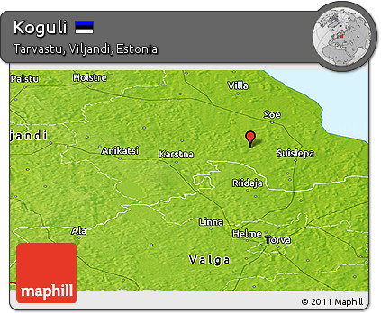 Physical Panoramic Map of Koguli