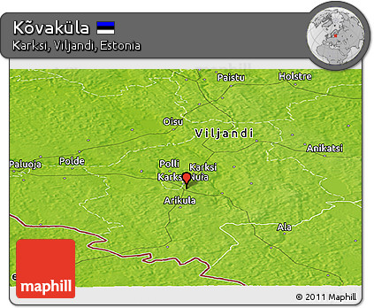 Physical Panoramic Map of Kõvaküla