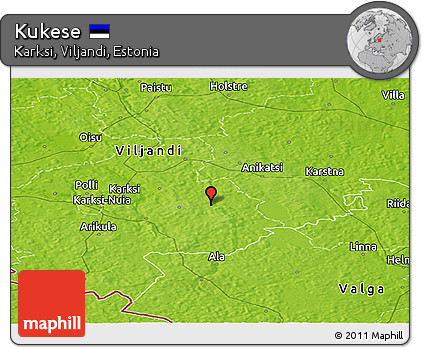 Physical Panoramic Map of Kukese