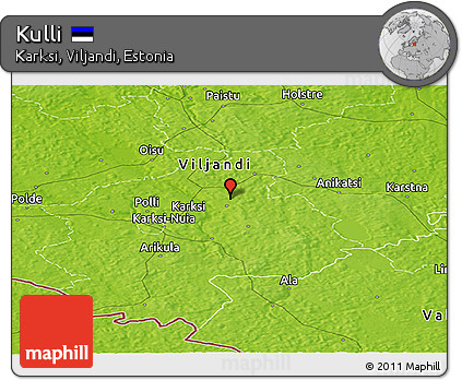 Physical Panoramic Map of Kulli