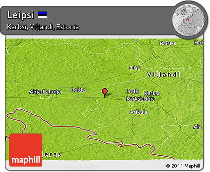 Physical Panoramic Map of Leipsi
