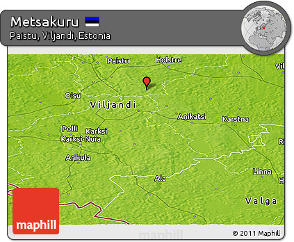Physical Panoramic Map of Metsakuru
