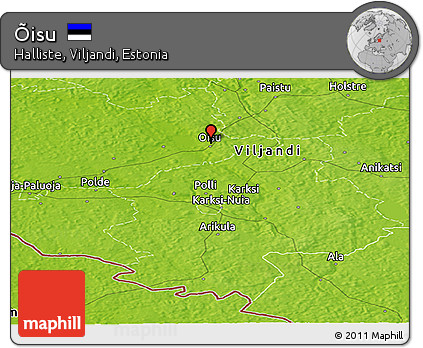 Physical Panoramic Map of Õisu
