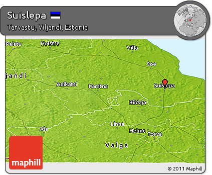 Physical Panoramic Map of Suislepa