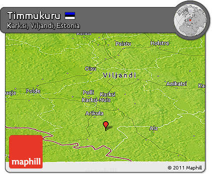 Physical Panoramic Map of Timmukuru