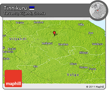 Physical Panoramic Map of Tinnikuru