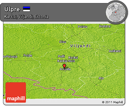 Physical Panoramic Map of Ülpre