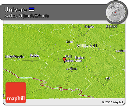 Physical Panoramic Map of Univere