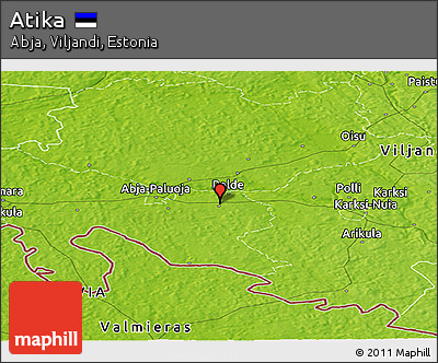 Physical Panoramic Map of Atika