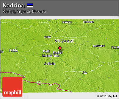 Physical Panoramic Map of Kadrina