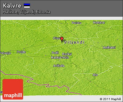 Physical Panoramic Map of Kalvre