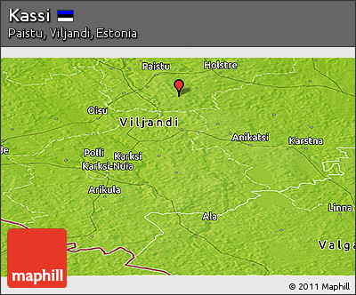 Physical Panoramic Map of Kassi