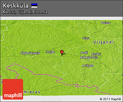 Physical Panoramic Map of Keskküla