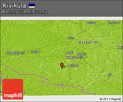 Physical Panoramic Map of Kiviküla
