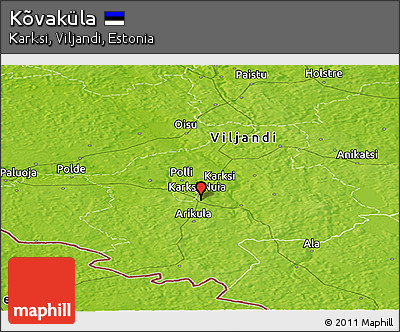 Physical Panoramic Map of Kõvaküla