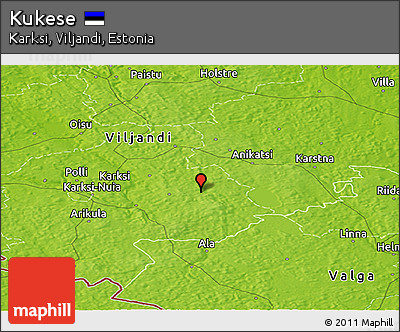 Physical Panoramic Map of Kukese