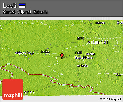 Physical Panoramic Map of Leeli