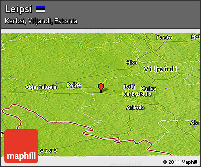 Physical Panoramic Map of Leipsi