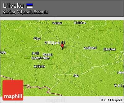 Physical Panoramic Map of Liivaku
