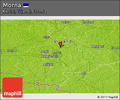 Physical Panoramic Map of Morna