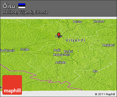 Physical Panoramic Map of Õisu