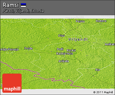 Physical Panoramic Map of Ramsi