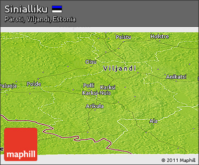 Physical Panoramic Map of Sinialliku