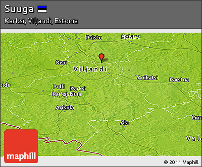 Physical Panoramic Map of Suuga