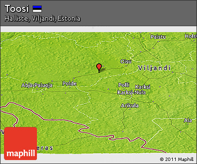 Physical Panoramic Map of Toosi