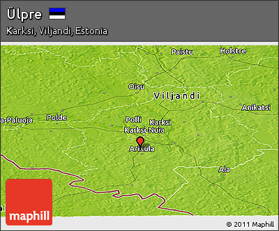 Physical Panoramic Map of Ülpre