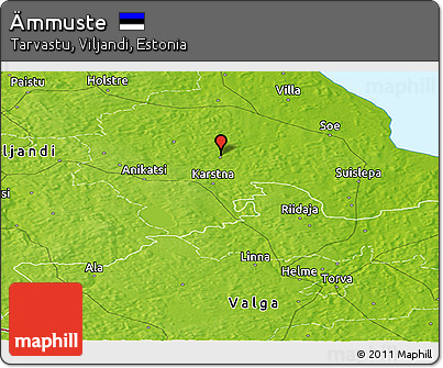 Physical Panoramic Map of Ämmuste