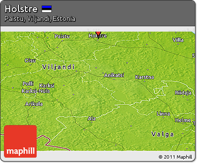 Physical Panoramic Map of Holstre