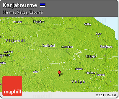 Physical Panoramic Map of Karjatnurme