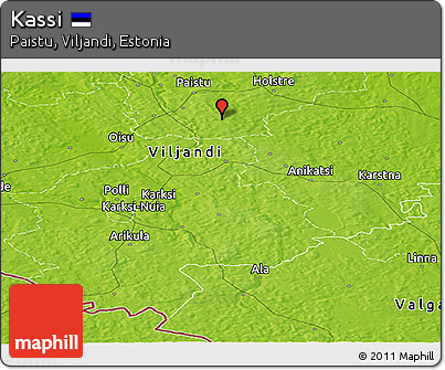 Physical Panoramic Map of Kassi