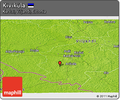 Physical Panoramic Map of Kiviküla