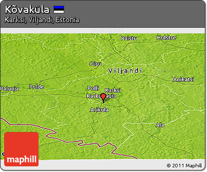 Physical Panoramic Map of Kõvaküla